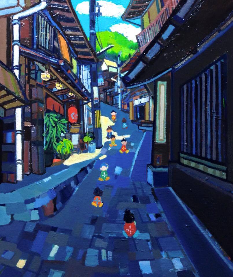 new!! city of hotspring 45x38cm 2015 exihibit by Gallery speak for 27.3.2015