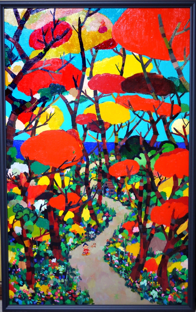 on sale!! Autumn Promenade 130x80cm oil on canvas/Gallery Tagboat/Tokyo