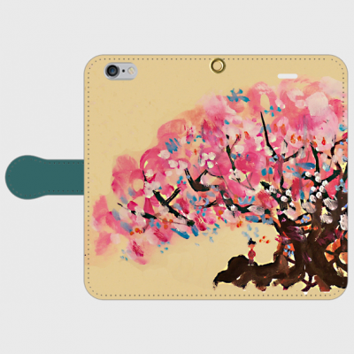 SOLD!! smartphone case/CHERRY BLOSSOMS creema/handmade in Japan