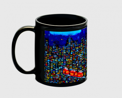 now on sale!! mug cup/city    Creema/handmade in Japan