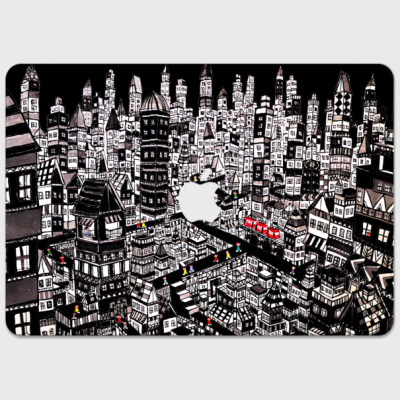 now on sale!! Macbook Sticker/city  creema/handmade in Japan