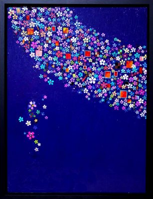 SOLD!!Cherry Blossoms at night  60x45cm   Alexcious/Tokyo,Japan