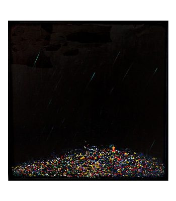 ON SALE!! rain 100x100cm oil on canvas 2012 Creema