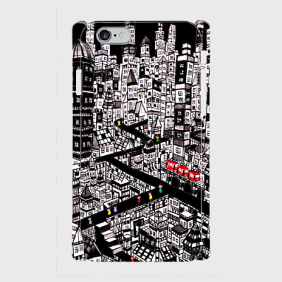 Sold!! smartphone case/city/black  otanitaro.com  Creema