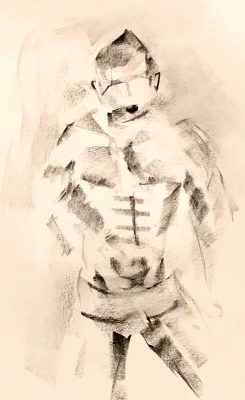 Drawing 40x30cm charcoal on paper  2017 #contemporary art portrait