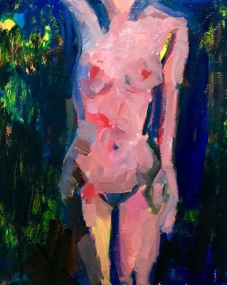 WORKS/53x47cm oil on canvas  2017 NUDE