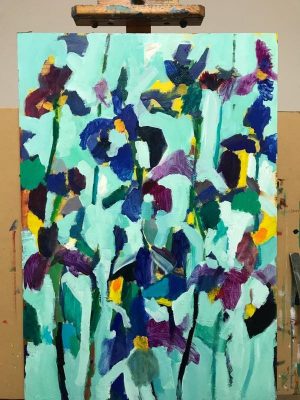 Works/72x60cm oil on panel 2017 #flowers