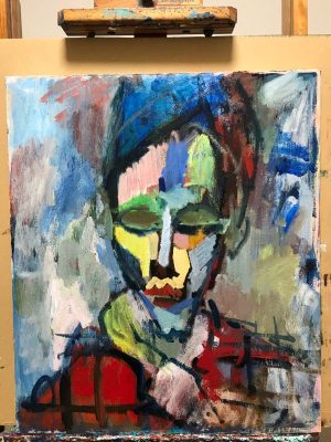 Portrait 53x47cm oil on canvas  2017