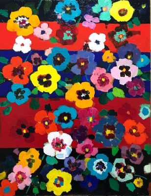 Works/53x41cm oil on canvas 2018  #contemporaryArt #flowers