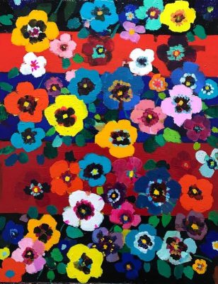 Works/53x41cm oil on canvas 2018  #contemporaryArt #flowers