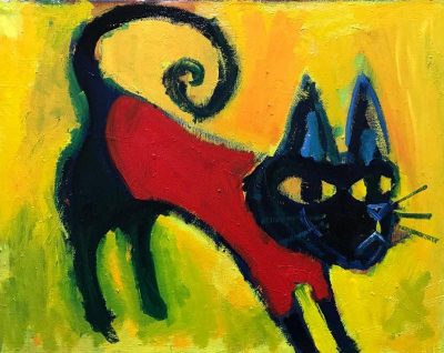 Works/40x50cm oil x canvas  2018  #contemporaryArt #cats