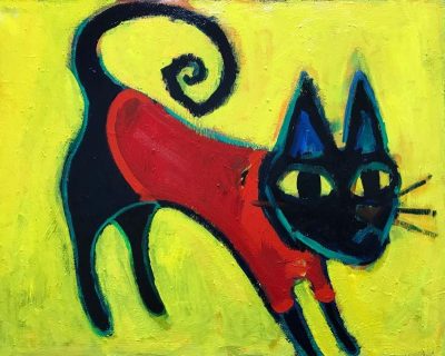 Works/40x50cm oil x canvas  2018  #contemporaryArt #cats