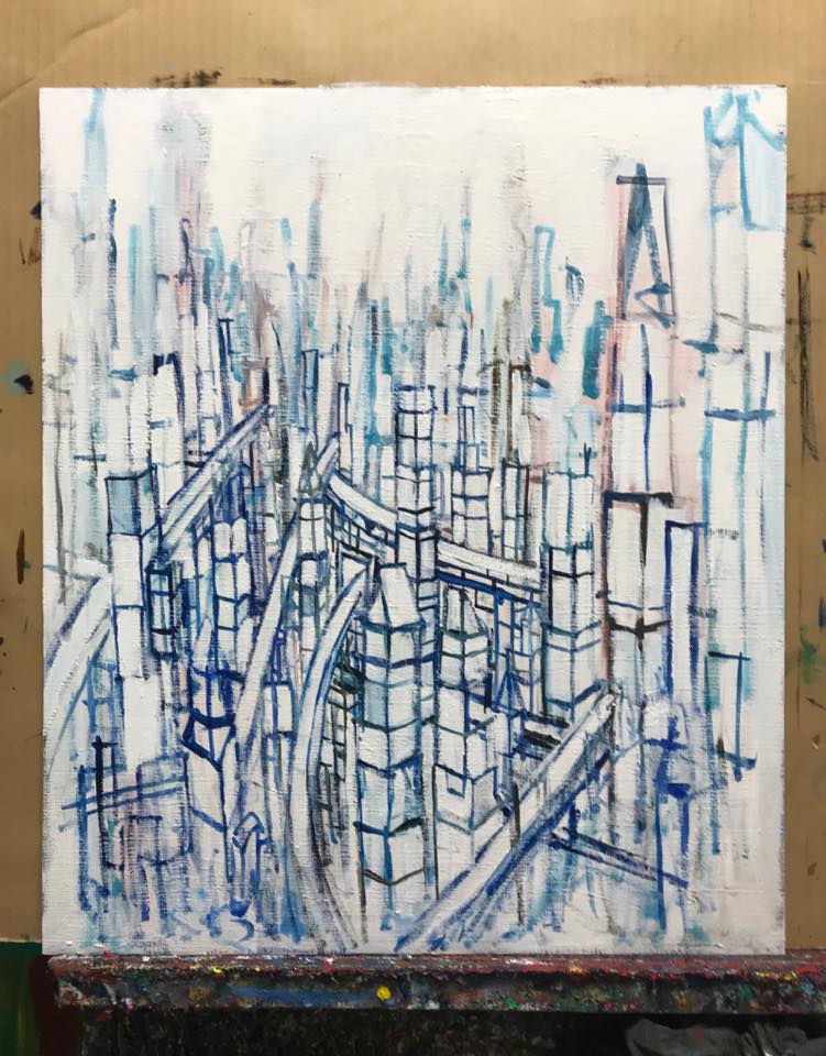 Works/53x45cm oil x canvas board  2018 SOLD  #contemporaryArt