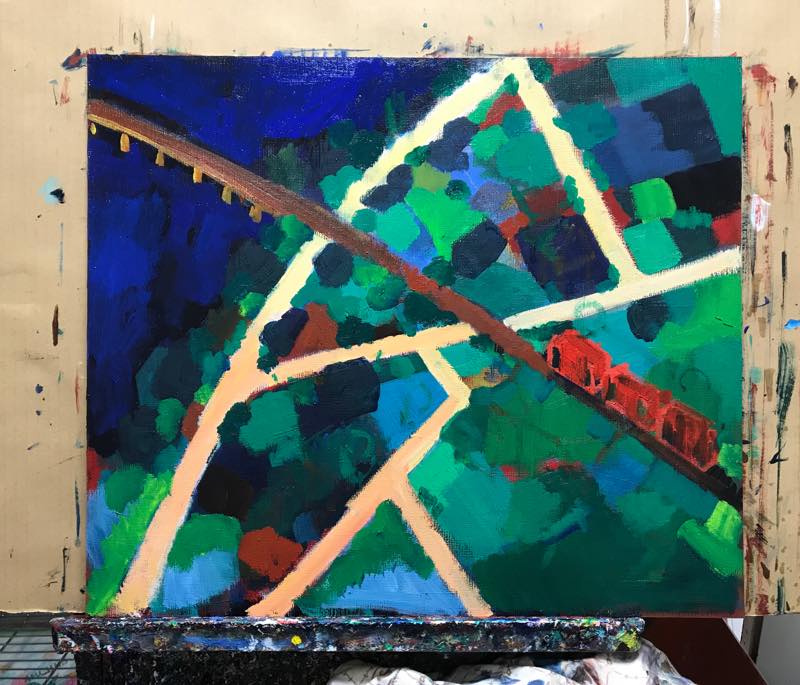 Works/45x53cm oil x canvas board  2018  #contemporaryArt