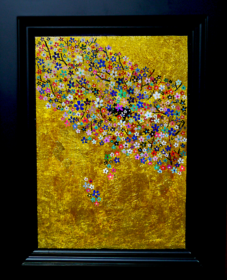 ON SALE | Cherry blossoms | 33x24cm | oil on canvas | GALERIE OTANI   #contemporaryArt