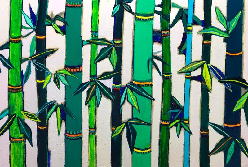 NEW | bamboo | 50 x 72 cm | oil x wood panel | 2018 | #contemporaryArt