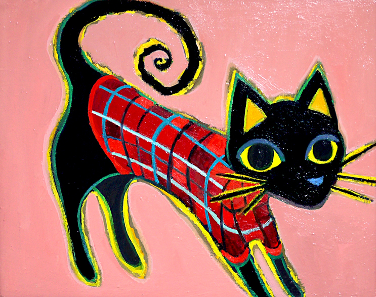 SOLD | Cat | 40 x 50cm | oil x canvas  | GALERIE OTANI #contemporaryArt