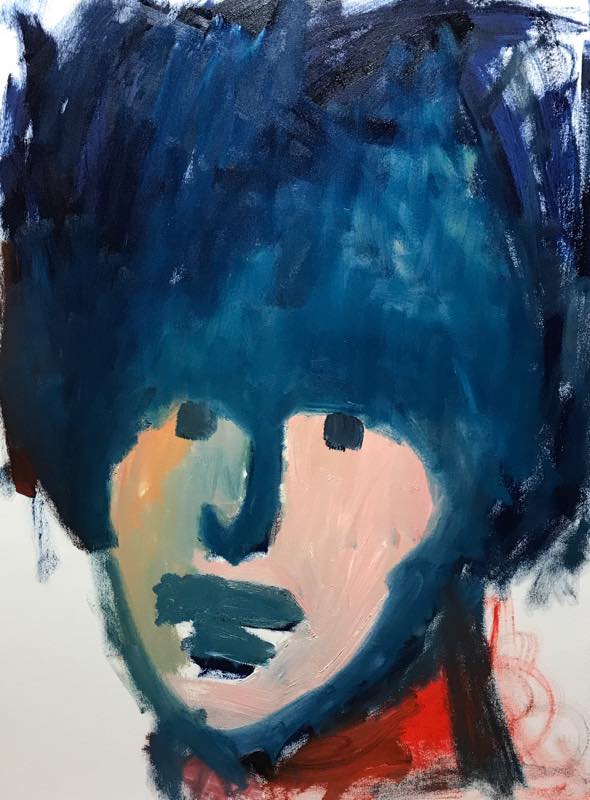 NEW | FACE  |  72 x 51 cm | oil x Paper | 2018 | #contemporaryArt