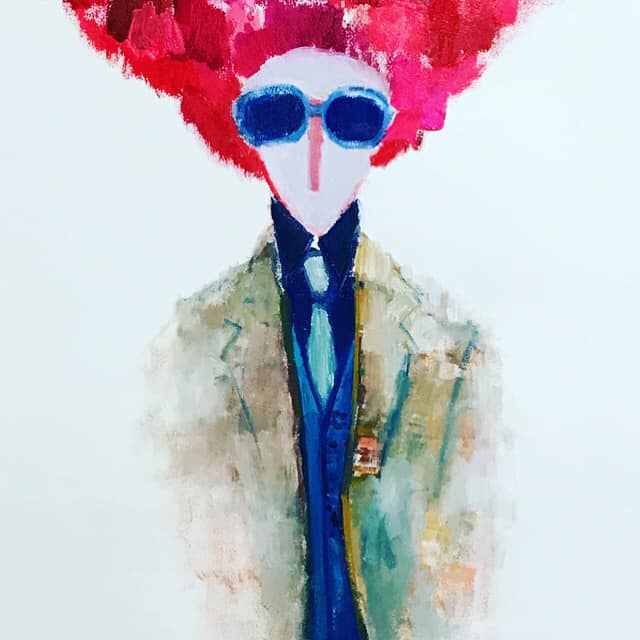 NEW  | RED HAIR | 72 x 51 cm | oil x Paper | 2018 | #contemporaryArt