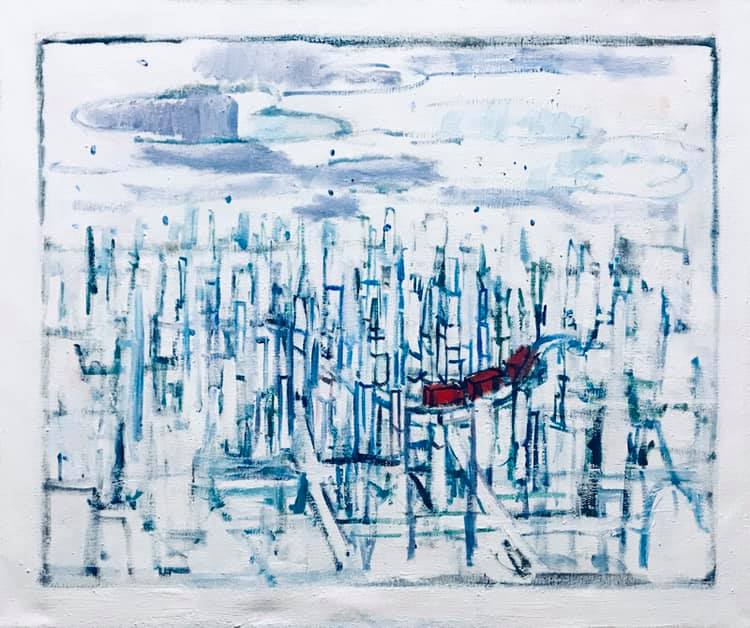 WORKS  |  50 x 60 cm | oil x canvas | 2018 | #contemporaryArt