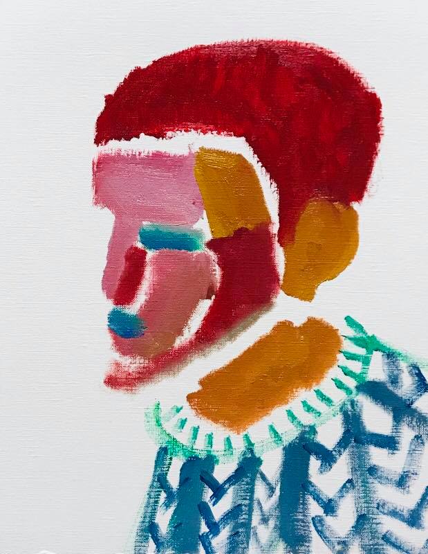 NOW ON SALE |  Face |  30 x 24 cm | oil x canvas | 2018 | GALERIE OTANI #contemporaryArt