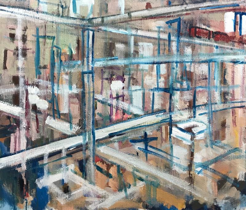 WORKS | 38 x 45 cm | oil x Canvas Board | 2018 | #contemporaryArt