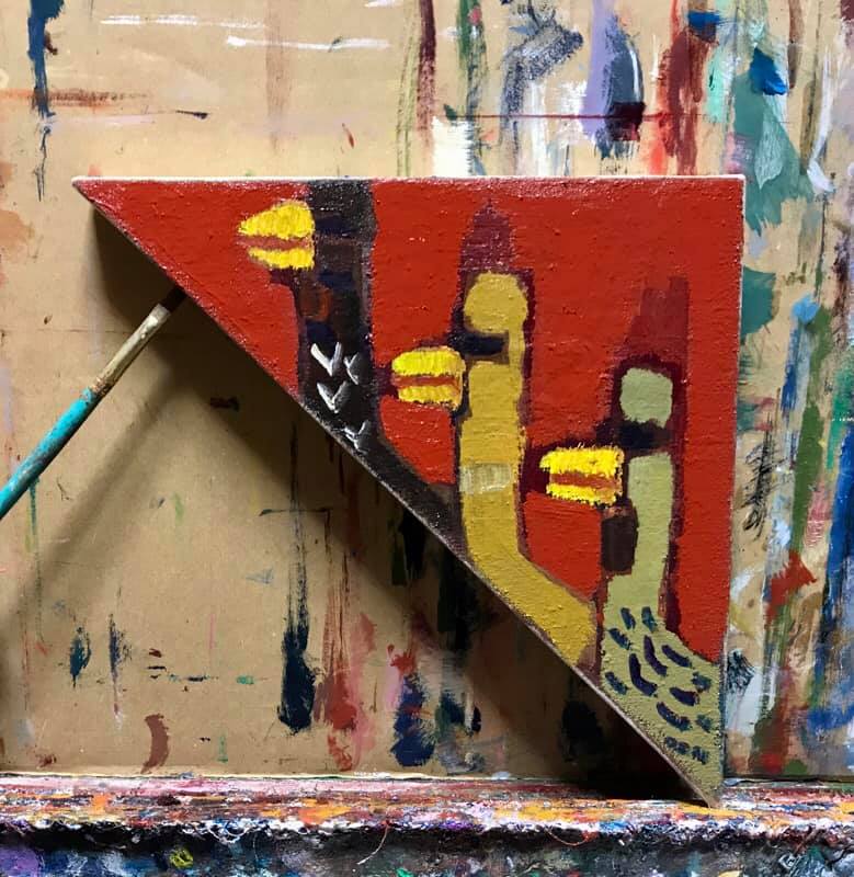 WORKS | 17 x 17 cm | oil x Canvas | 2018 | #contemporaryArt