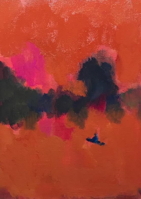 WORKS | 33 x 24 cm | oil x Canvas Board | 2018 | #contemporaryArt