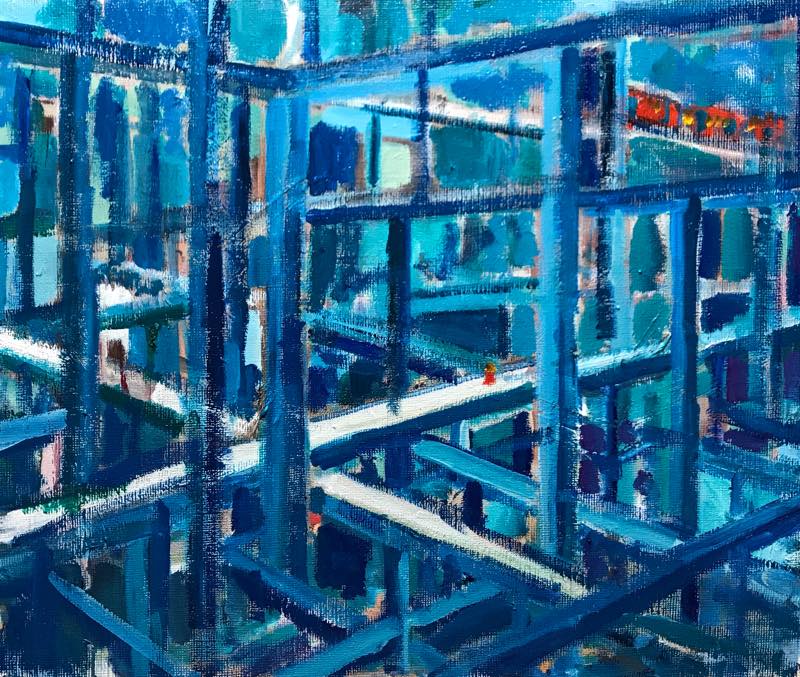 WORKS | 38 x 45 cm | oil x Canvas Board | 2018 | #contemporaryArt