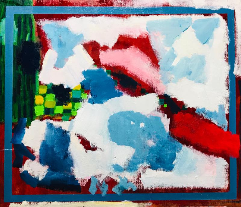WORKS | 45 x 53 cm | oil x Canvas Board | 2018 | #contemporaryArt
