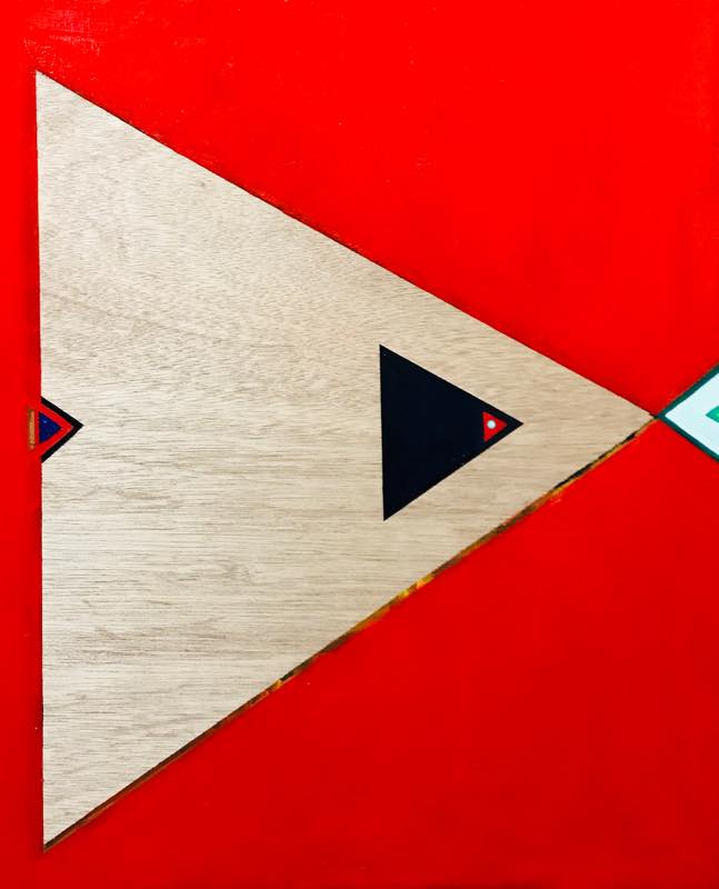 NEW | Dreieck | 65 x 53 cm | oil x wood panel | 2019 | #contemporaryArt