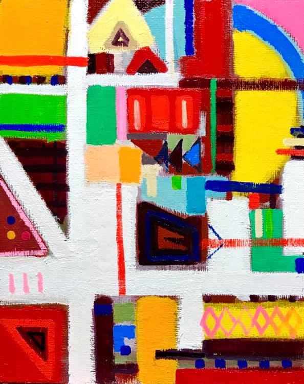 WORKS | 27 x 22 cm | oil x canvas board | 2019 | #contemporaryArt