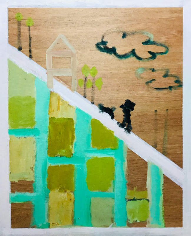 WORKS | 65 x 53 cm | oil x wood panel | 2019 | #contemporaryArt