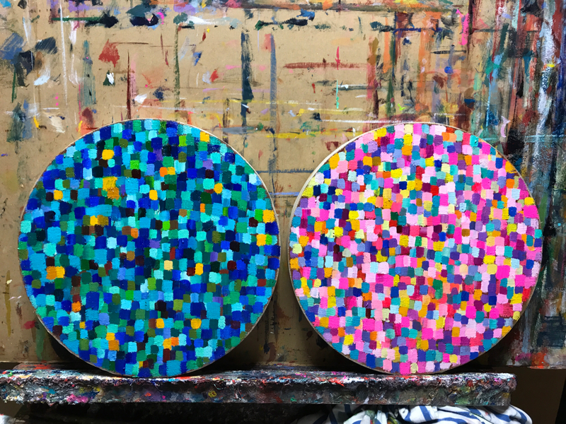 WORKS | 22 cm x 2 | oil x canvas | 2019 | #contemporaryArt