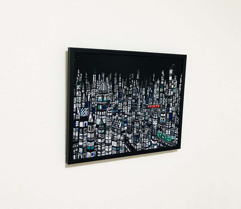 NEW | CITY | BLACK | 41x 53 cm | oil x canvas | 2019 | #contemporaryArt