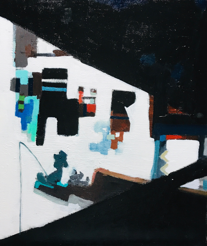WORKS | 45 x 38 cm | oil x canvas board | 2019 | #contemporaryArt