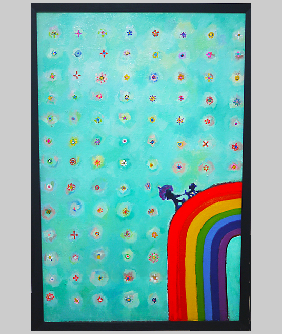 Exhibit this Picture | NEW | Rainbow Bridge |  100 x 65 cm | oil x canvas | 2019 | #contemporaryArt