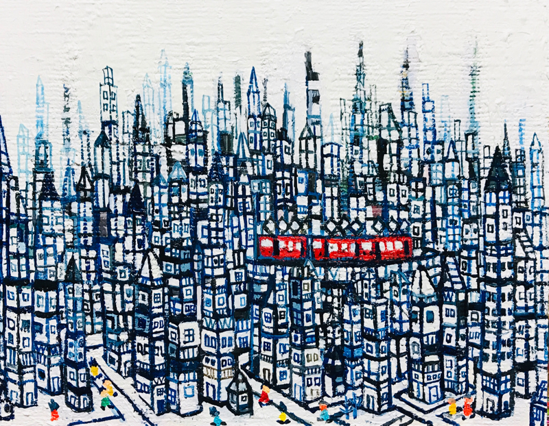 Exhibit this Picture | NEW | CITY | 14 x 18 cm | oil x camvas board | 2019 | #contemporaryArt