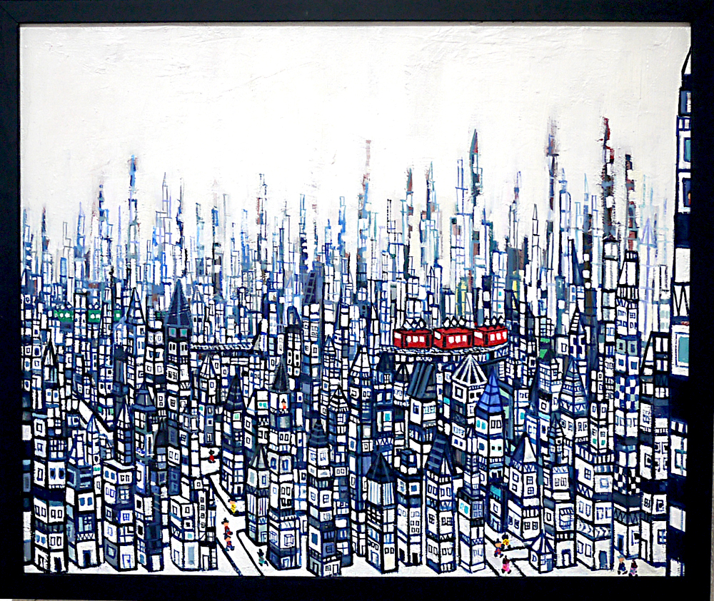 ON SALE | CITY | 38 x 45 cm | oil x canvas  | 2019 |  TAGBOAT | JAPAN #contemporaryArt