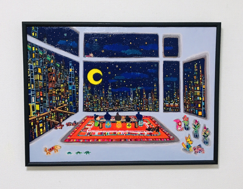 Exhibit this Picture | Living room | 53 x 72 cm | oil x canvas  | 2019 | #contemporaryArt