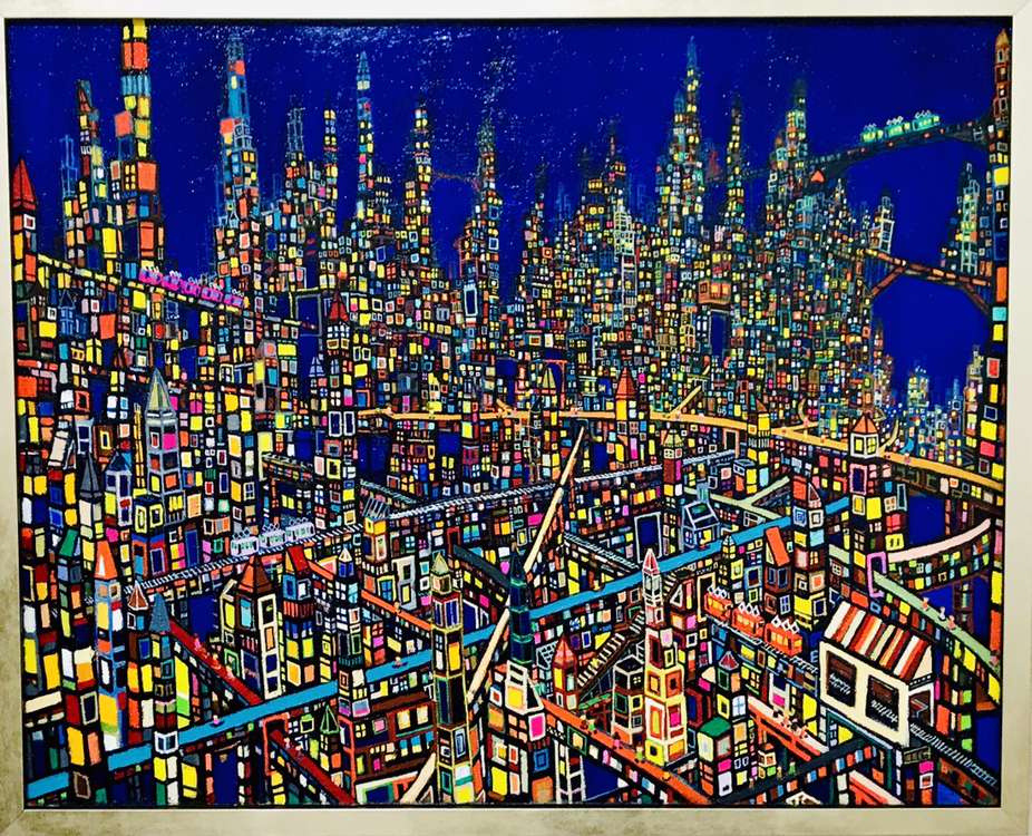 NEW | Exhibit this Picture | City | 80 x 100 cm | oil x canvas | 2019 | #contemporaryArt
