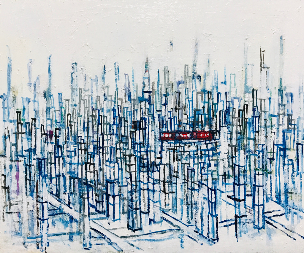 Works | 38 x 45 cm | oil x canvas board | 2019 | #contemporaryArt