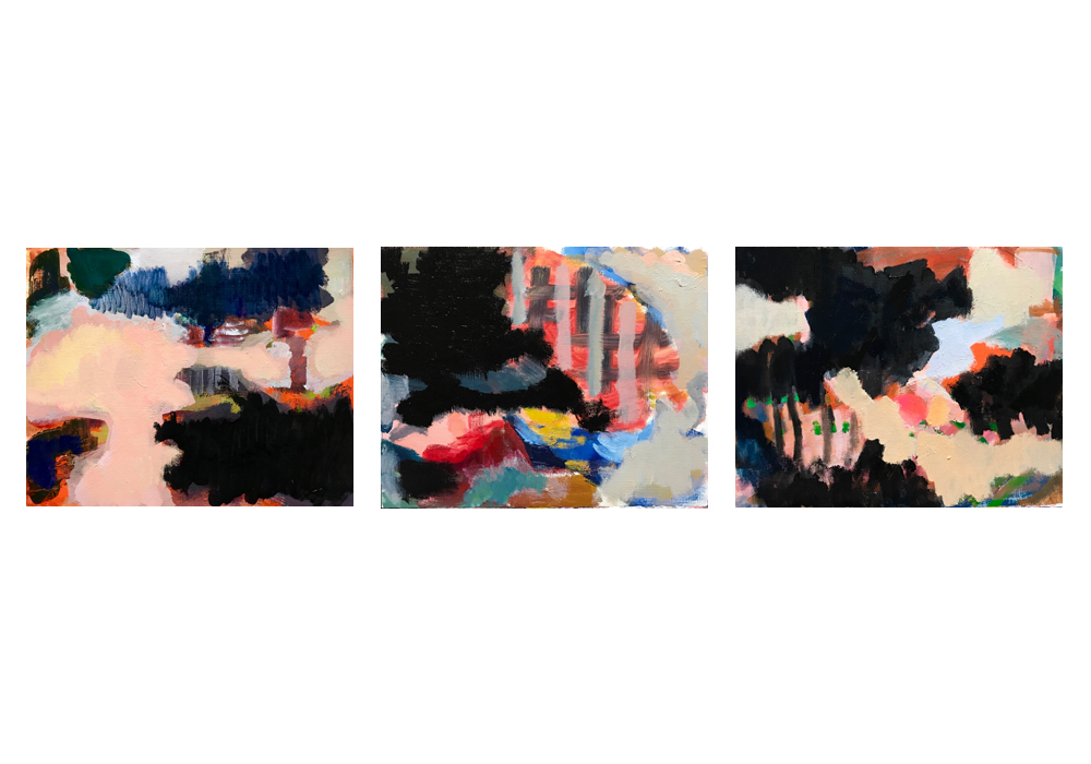 NEW | 24 x 30 cm | oil x paper x 3 | 2019 | #contemporaryArt