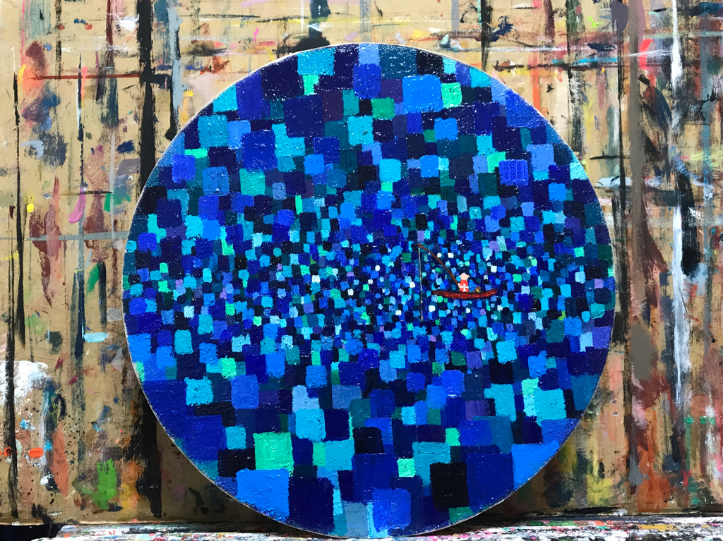 Works | 22 diameter | oil x canvas | 2019 | #contemporaryArt