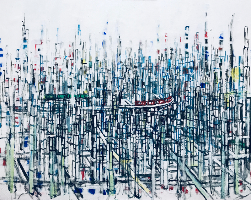 Exhibit this Picture | 80 x 100 cm | oil x canvas | 2019 | SOLO EXHIBITION | GALLERY JIYUGAOKA TOKYO | 14.12.2019 – 15.12.2019#contemporaryArt
