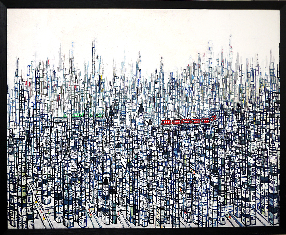 ON SALE | City |  80 x 100 cm | Kyuryudo-online | Japan #contemporaryart