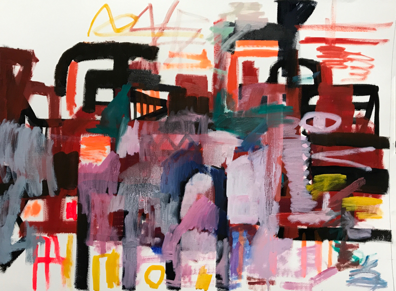 Works | 54 x 72 cm | oil x paper | 2020 | #contemporaryArt