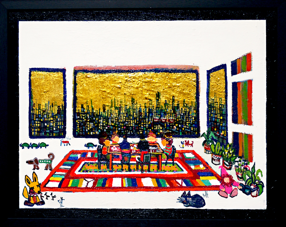 NEW | Living room | 31 x 41 cm | oil x canvas board | 2020 | #contemporaryArt