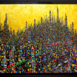 ON SALE | GOLD TOWN | 97 x 130 cm | art scouter | TOKYO | 2019 | JAPAN #contemporaryart