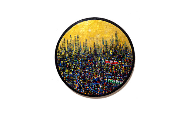 ON SALE | Gold town | 33 x 33cm | kyuryudo | TOKYO |  2020 | JAPAN #contemporaryart